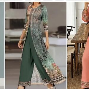 Elegant Green Floral Women's Jumpsuit